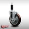 Service Caster 5'' SS Maroon Poly Swivel 1-1/8'' Expanding Stem Caster with Brake SCC-SSEX20S514-PPUB-MRN-TLB-118 - alternate 3